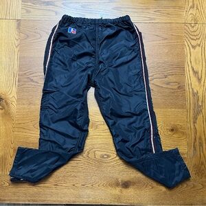 Vintage made in USA lined nylon warm up pants Russell Athletic